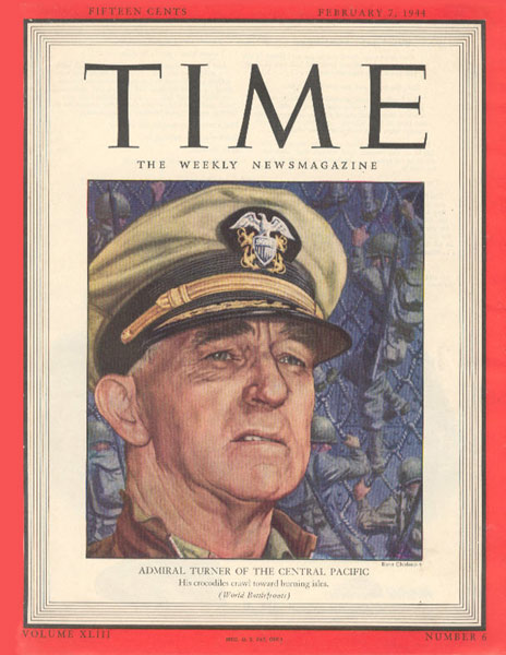 R.K. Turner on  the cover  of  Time Magazine